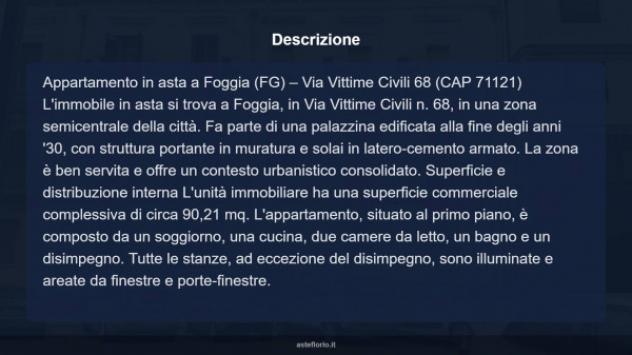 Immobile in asta di 90 m² in vendita a Foggia - Foto 13