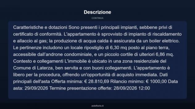 Immobile in asta di 82 m² in vendita a Laterza - Foto 8