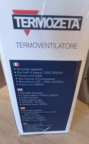 Termoventilatore stufa elettrica inverno Termozeta (metro gialla Rogoredo) - Foto 3