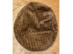 Cappello modello coppola in velluto a coste larghe marrone misura 58
