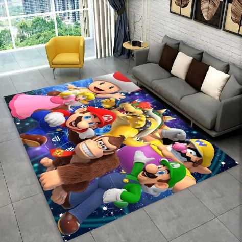 TAPPETO SUPER MARIO VIDEOGIOCO VINTAGE VIDEOGAME CARPET - Foto 4
