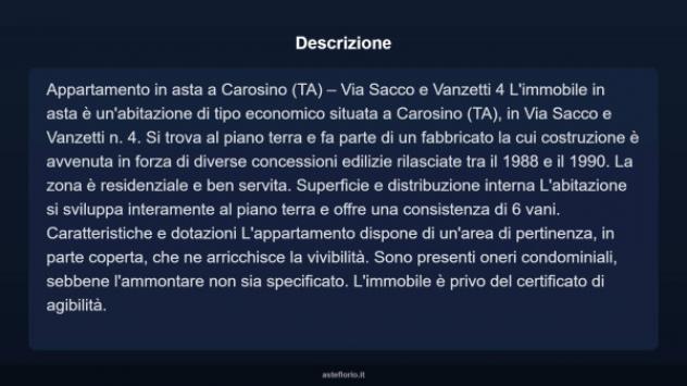 Immobile in asta di 90 m² in vendita a Carosino - Foto 4