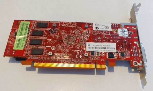 Scheda video Amd Firepro V3900 1GB compatibile Linux Pci express Testata - Foto 2