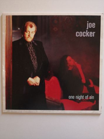 Disco Vinile Lp 33 giri di Joe Cocker - "One night of sin", originale del 1989