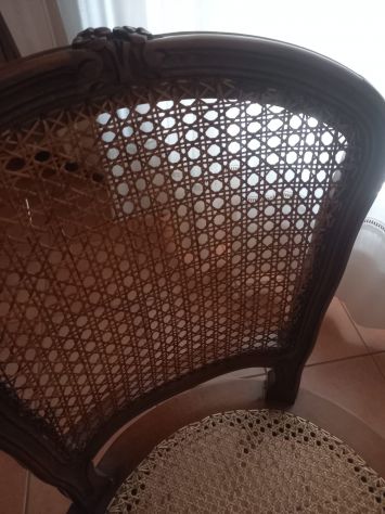 Vendo sedia poltrona in legno e paglia di vienna - Foto 8