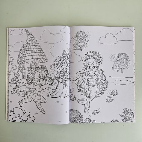 Libro da Colorare, Colouring Book - Sirenetta A4 - 2026 - TRACCIATA!! - Foto 3