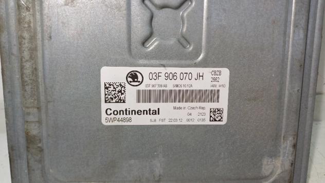 CENTRALINA MOTORE SKODA Yeti 1° Serie 03F906070BC/5WP44653 CBZB benzina 1197 (09) - Foto 3