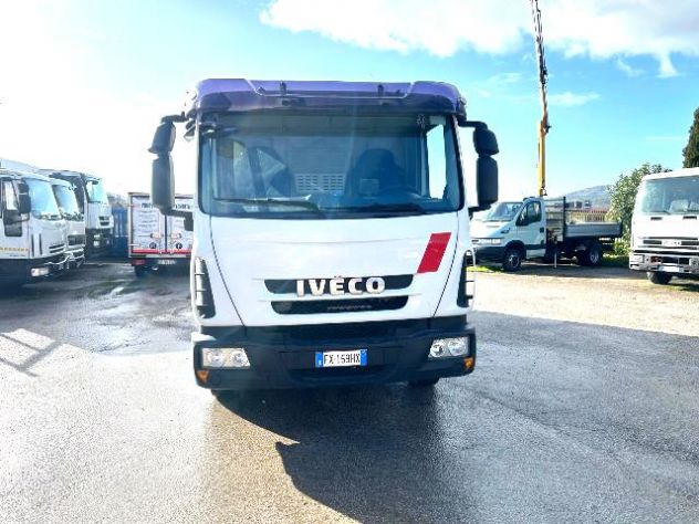 camion iveco eurocargo 100e18 centina telone e gru - Foto 2
