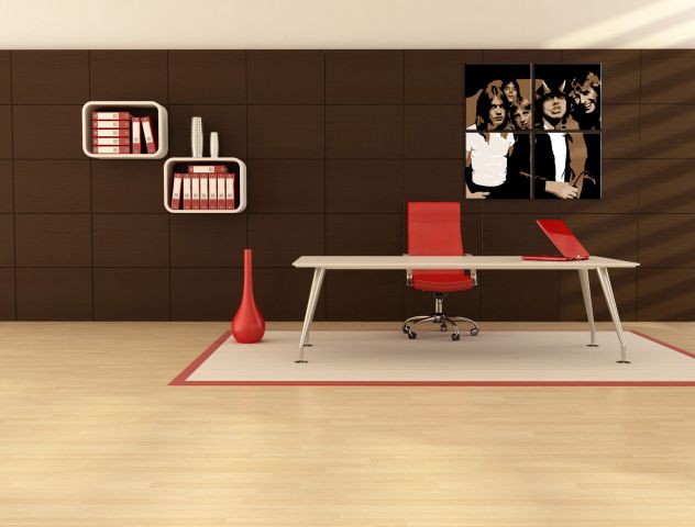 AC DC dipinto moderno arredamento pop art
