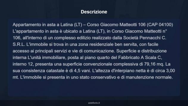 Immobile in asta di 79 m² in vendita a Latina - Foto 8
