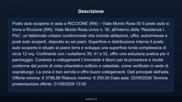 Immobile in asta di 12 m² in vendita a Riccione - Foto 3