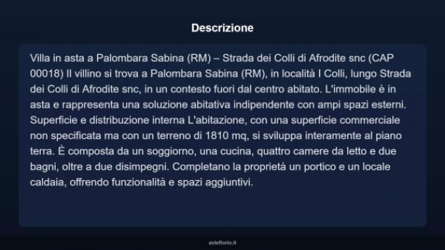 Immobile in asta di 1810 m² con più di 5 locali in vendita a Palombara Sabina - Foto 5
