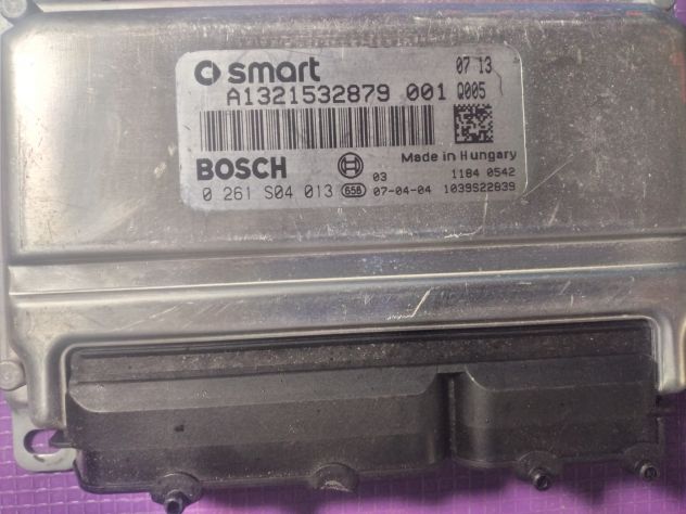 Centralina Motore Iniezione ECU BOSCH 0261S04013 SMART FORTWO A/C451 A1321532879 - Foto 4