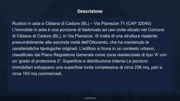 Immobile in asta di 193 m² con più di 5 locali in vendita a Cibiana di Cadore - Foto 17
