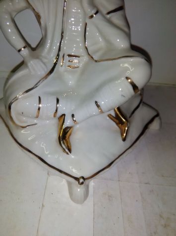 STATUINA IN CERAMICA FILETTATA ORO ZECCHINO AN 60 - Foto 7
