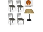 Set Savona Sedie Tavoli Moderni cd830 Arredamento Bar Ristorante Pizzerie