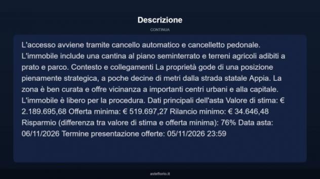 Immobile in asta di 953 m² in vendita a Marino - Foto 14
