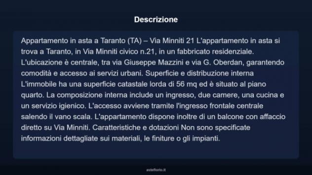 Immobile in asta di 56 m² in vendita a Taranto - Foto 5