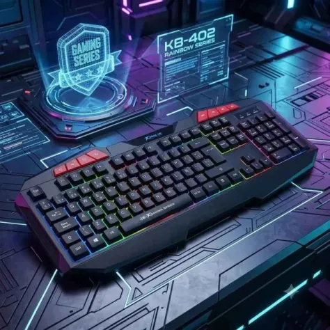 XTRIKE ME KB-402 Tastiera Gaming USB Rainbow RGB – Nuova