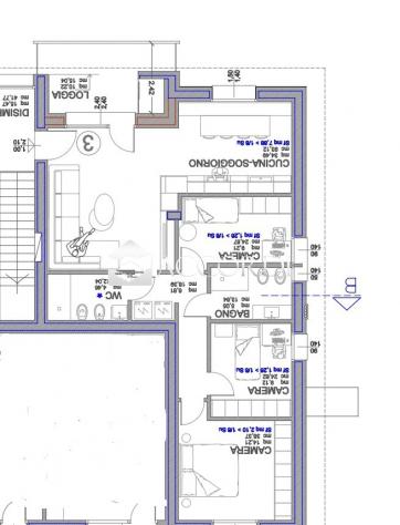 APPARTAMENTO di 5 vani e di 131 mq (TREVIGNANO) rif. ZA67 - Foto 2