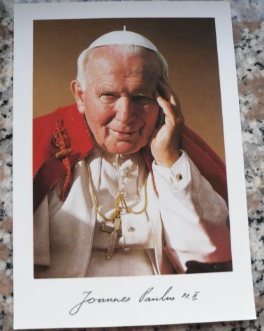 CARTOLINA SANTINO DI PAPA GIOVANNI PAOLO II° - NON VIAGGIATA -