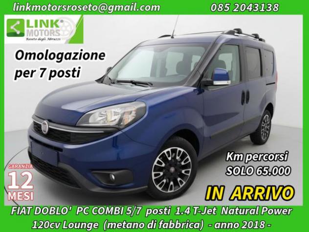 FIAT Doblo 1.4 T-Jet NaturalPower PC Combi M1 5/7posti /Km65 rif. 24167143