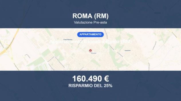 Immobile in asta di 117 m² con più di 5 locali e box auto in vendita a Roma