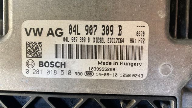 Centralina motore Audi A3 8V 1.6TDI del 2015 (04L907309B) - Foto 3