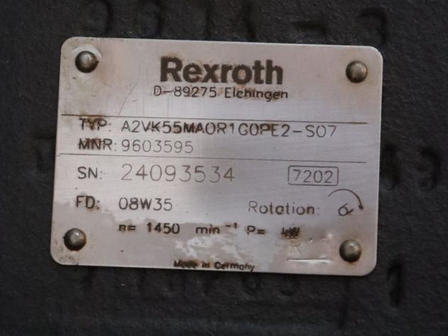 Pompa Dosatrice Rexroth A2VK55MAOR1G0PE2-SO7 - Foto 6