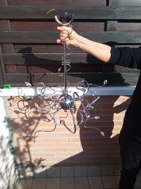 LAMPADARIO METALLO DESIGN MEDUSA