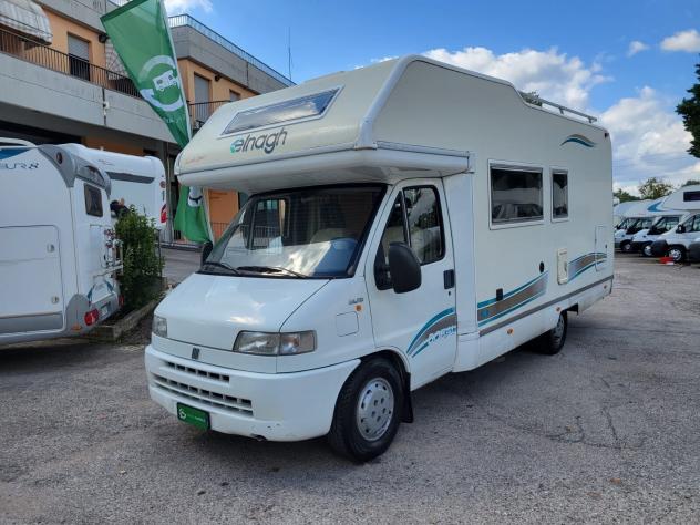 CAMPER ELNAGH DUCATO MANSARDATO 6 POSTI LETTO MATRIMONIALE GARAGE FOTOVOLTAICO GENERALI USATO - Foto 2