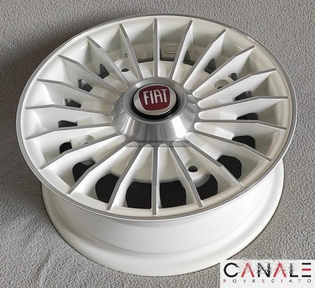 Cerchi grifo bianco 4,5x 12 4x190 fiat 500 l f r - Foto 5