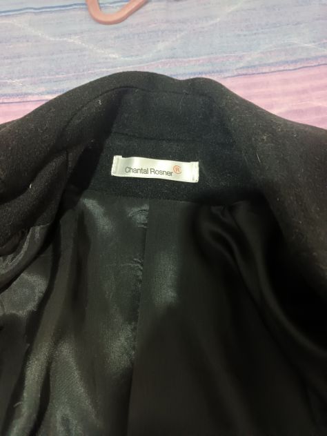 Cappotto Chantal Rosner nero di lana - Foto 3