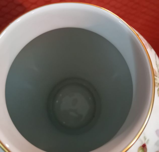 BELLA ELEGANTE COPPIA VASI ANTICHI CERAMICA DIPINTI DORATI PERFETTE CONDIZIONI - Foto 5