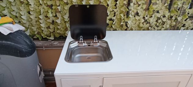 MOBILI CON LAVELLO IN ALLUMINIO DA ESTERNO SU MISURA - Foto 5