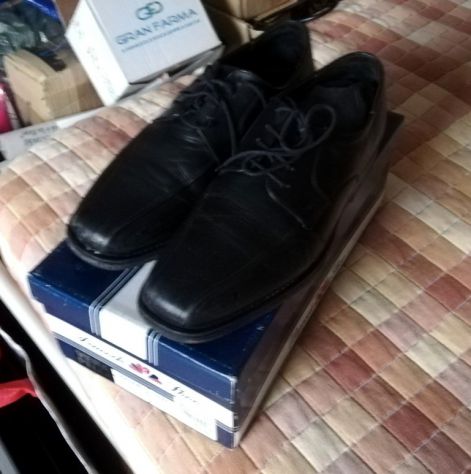 Scarpe uomo classiche stringate nere taglia 42 - Foto 7
