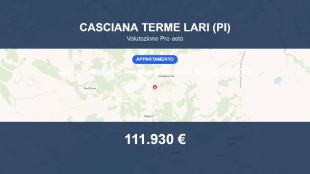 Immobile in asta di 150 m² con più di 5 locali e box auto in vendita a Casciana Terme Lari