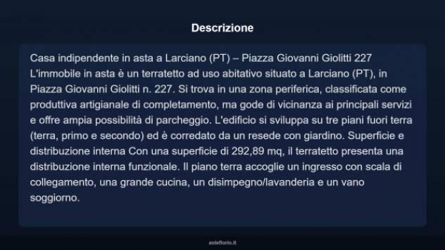 Immobile in asta di 292 m² in vendita a Larciano - Foto 3