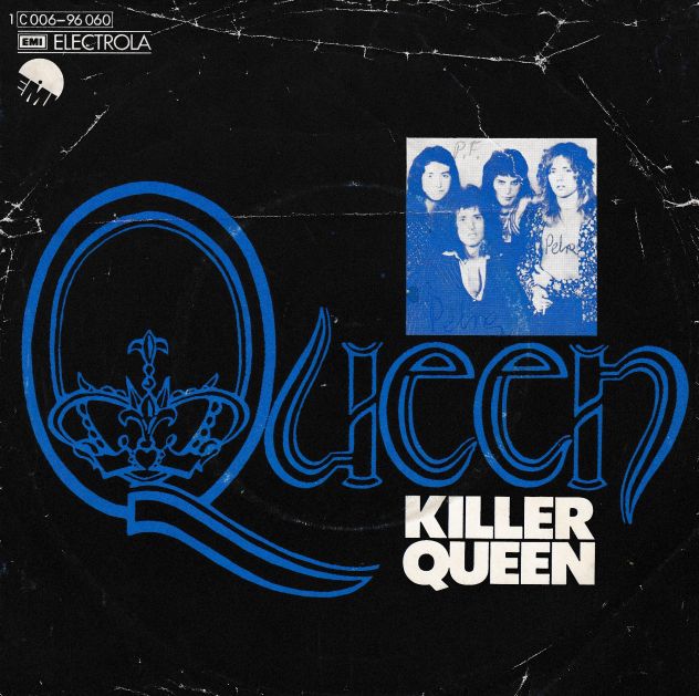 QUEEN - Killer Queen (2nd Sleeve Variant) 7'' / 45 rpm 1° Stampa 1975 EMI
