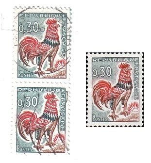 A135 - RARA VARITA' DI FRANCOBOLLI FRANCESI