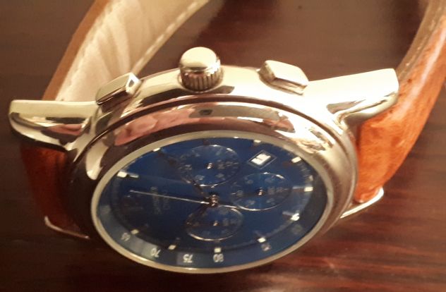 Orologio Chrono uomo Sansonite REF. 750.001.004 acciaio data. - Foto 4