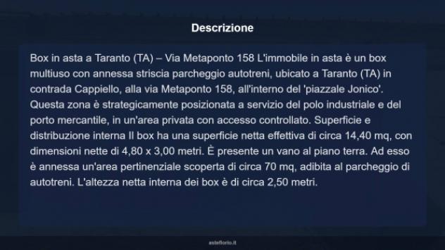 Immobile in asta di 14 m² in vendita a Taranto - Foto 7