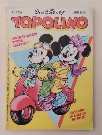 Topolino Libretto Walt Disney numero 1766 del 1 ottobre, 1989 ottimo