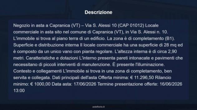 Immobile in asta di 28 m² in vendita a Capranica - Foto 10