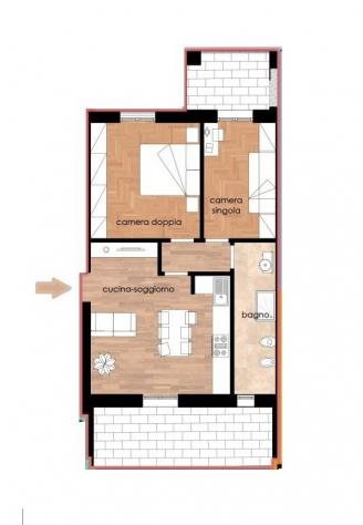 Appartamento in vendita a Poggibonsi 72 mq Rif: 972506 - Foto 5
