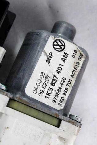 1K5837461B MOTORINO MECCANISMO ALZA-VETRO ALZA-CRISTALLO PORTA ANTERIORE SINISTRA VOLKSWAGEN GOLF 5 SW 1.9 D 77KW 5M 5P (2009) RICAMBIO USATO 1K583740 - Foto 3