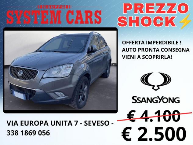 SsangYong Korando 2.0 175cv e-XDi Classy Navi 2WD - CATENA DI DISTRIBUZIONE - NON RICONDIZIONATA - OFFERTA LAST MINUTS