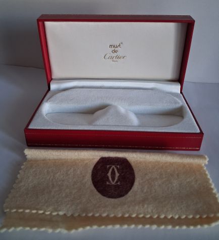 Astuccio custodia Must de Cartier occhiali Santos 701 Paris vintage anni '80 ,c