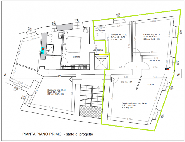 Appartamento in vendita a Massa 85 mq  Rif: 1389505