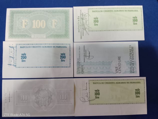 5 miniassegni - italia 1970 + 1 buono fiorucci da lire 100 - Foto 4